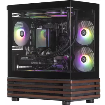 Thermaltake LCGS View 170WS PC de secretária, preto/madeira, Windows 11 Home