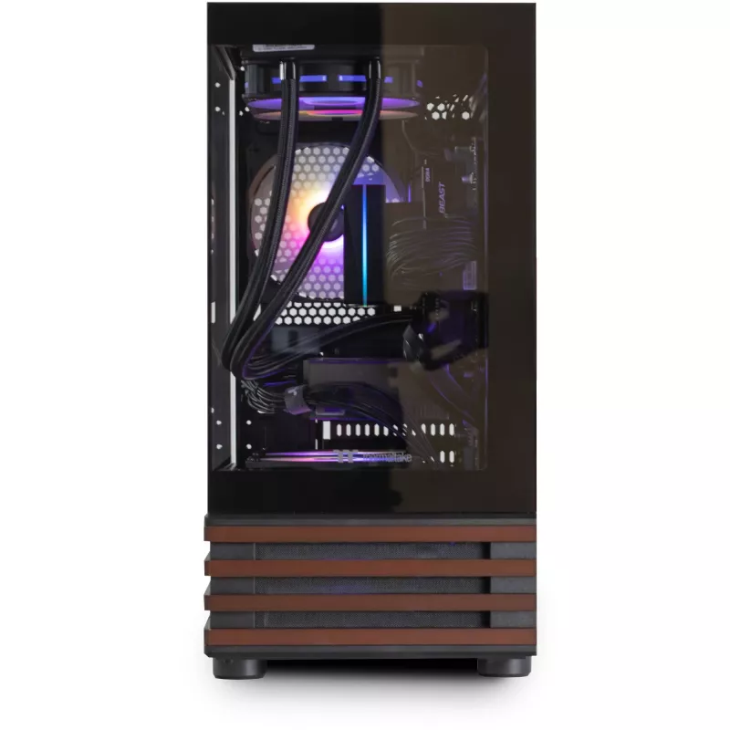 Thermaltake LCGS View 170WS PC de secretária, preto/madeira, Windows 11 Home