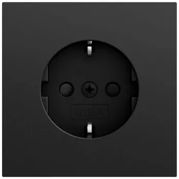 Gira System 70 tomada SCHUKO SP, preto, 445374