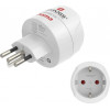 Adaptador de viagem Hama Type J, L, N, 3 polos, para a Suíça, Itália e Brasil