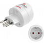 Adaptador de viagem Hama tipo J, L, N, 3 polos, para a Suíça, Itália e Brasil