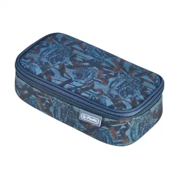 Estojo de lápis herlitz be.bag beatBox Camo Tiger, poliéster, compartimento principal com fecho de correr XXL