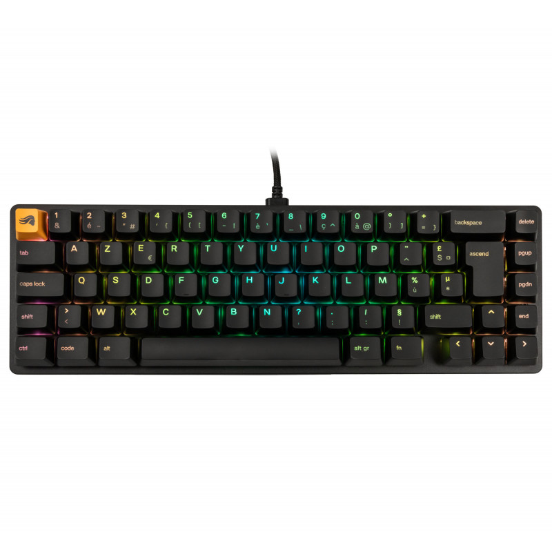 Teclado Glorious GMMK 2 Compact – Fox Switches, layout FR, preto