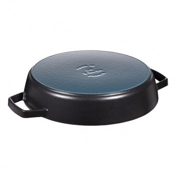 Frigideira de ferro fundido Zwilling Staub com 2 pegas, 26 cm, preto sedoso mate (40511-725-0)