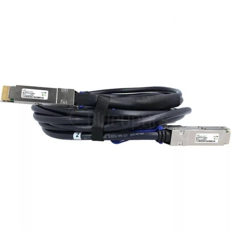 Cabo DAC Breakout QSFP-DD para 2x QSFP56 400G BlueLAN, 1 m, compatível com Juniper 720-128728