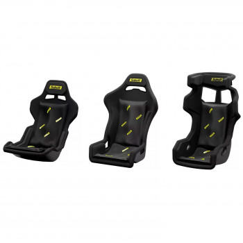 Sabelt Sim Foam Pro Kit encosto, almofada de encosto de forma estável, ergonómica, 40x65 cm, preto