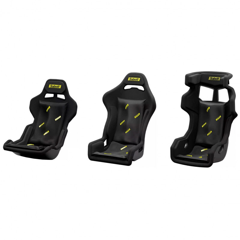 Sabelt Sim Foam Pro Kit encosto, almofada de encosto de forma estável, ergonómica, 40x65 cm, preto