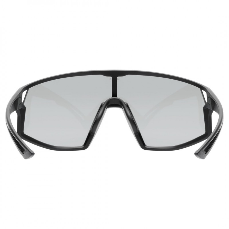 Óculos de sol para bicicleta Uvex Skyryse, preto mate / prateado