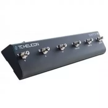 Controlador de pés TC Helicon Switch-6 para processador de voz/guitarra