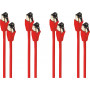 Cabo de patch Cat8.1 F/FTP shiverpeaks, 7,5 m, vermelho