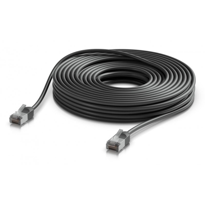 Cabo Patch Ubiquiti Outdoor Cat6a F/UTP RJ45, 15 m, preto