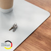 Tapete de escrita LEITZ 700 x 360 mm, couro reciclado, cinzento, liso, cantos arredondados