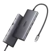 Hub USB-C Ugreen CM639, HDMI, VGA, 2x USB-C 3.2 10 Gbps, 2x USB, SD/TF, RJ45, Aux 3,5 mm, PD, 4K 60 Hz