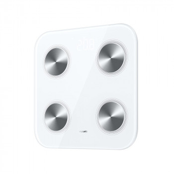 Huawei Scale 3 Bluetooth Edition branco / balança inteligente / vidro temperado / WiFi e BT / até 150 kg / Android e iOS