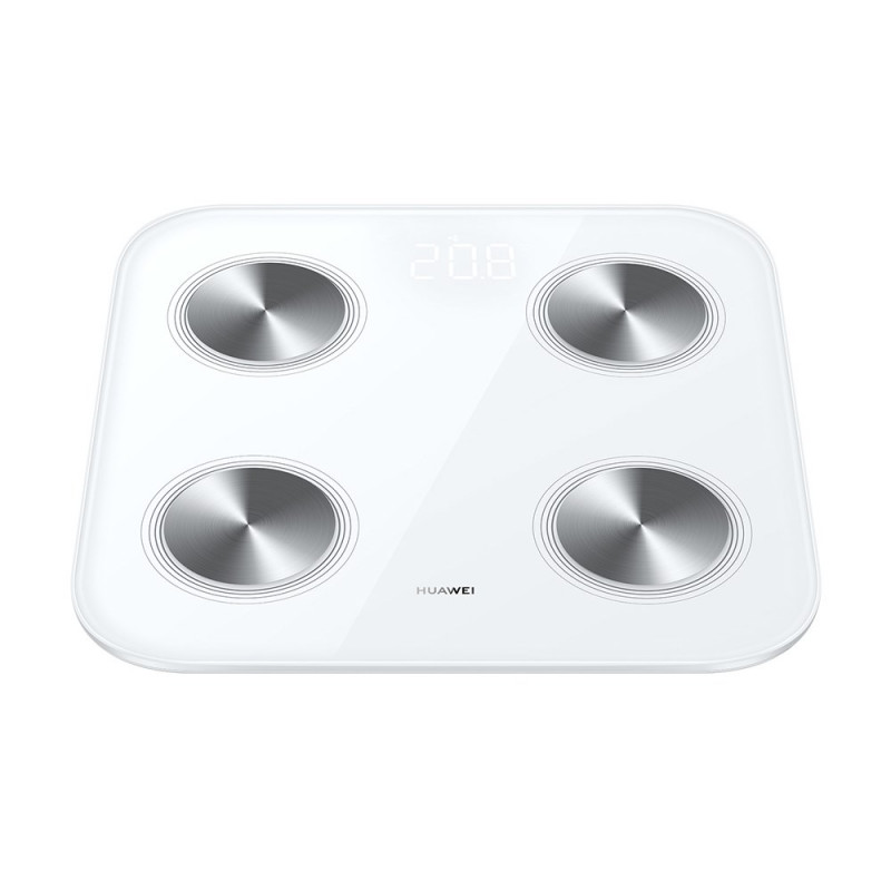 Huawei Scale 3 Bluetooth Edition branco / balança inteligente / vidro temperado / WiFi e BT / até 150 kg / Android e iOS