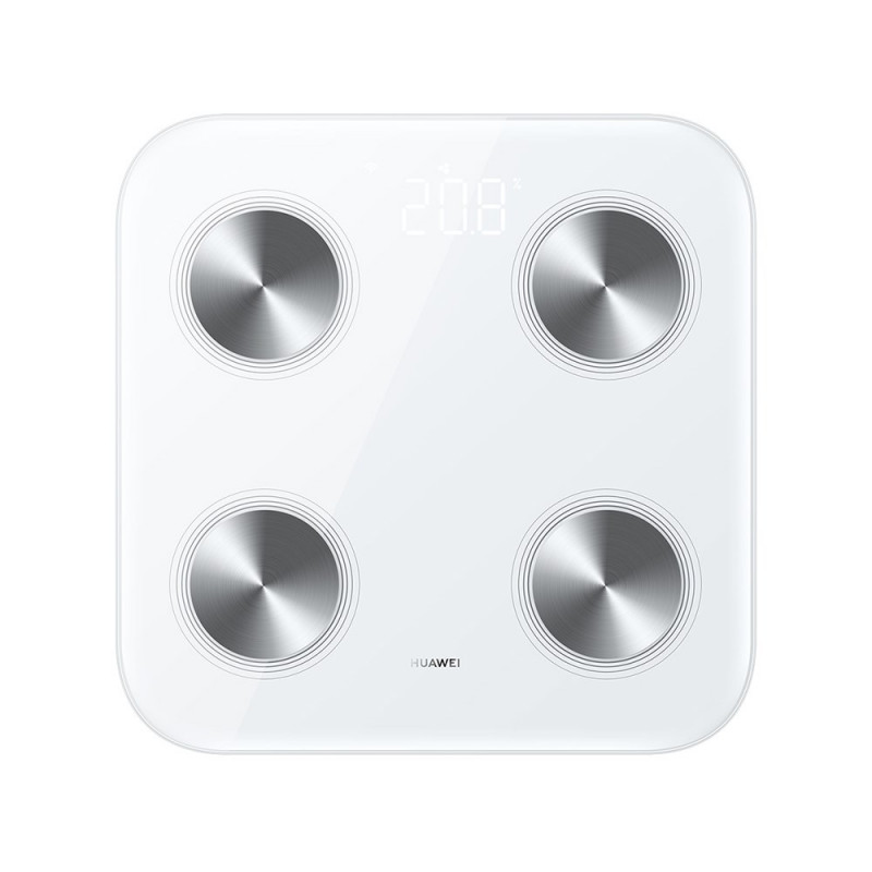Huawei Scale 3 Bluetooth Edition branco / balança inteligente / vidro temperado / WiFi e BT / até 150 kg / Android e iOS