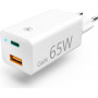 Hama Carregador GaN, USB-C Power Delivery (PD) + USB-A QC3.0, 65W, branco