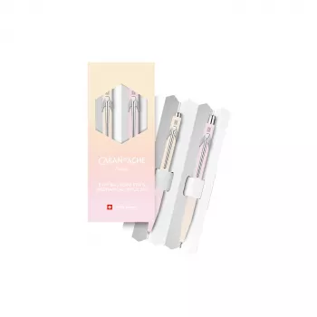 Caran d'Ache HORIZON Conjunto de instrumentos de escrita, gradiente de amarelo pastel a rosa pastel (8490.708)