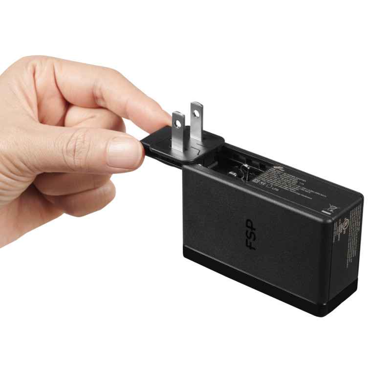 FSP 65W PD 2 polos Fonte de alimentação USB Type-C