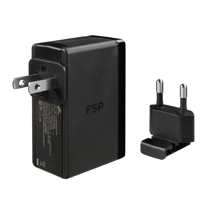 FSP 65W PD 2 polos Fonte de alimentação USB Type-C
