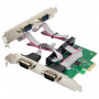 InLine® placa de interface PCIe x1, 4x RS-232, Low Profile