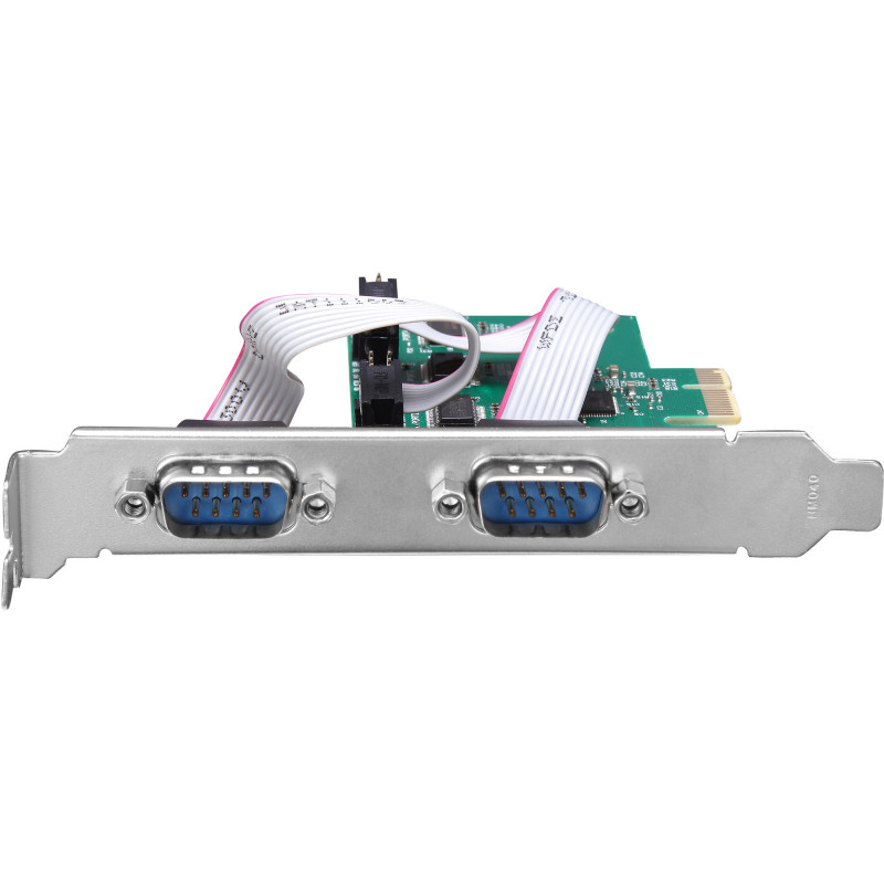 InLine® placa de interface PCIe x1, 4x RS-232, Low Profile