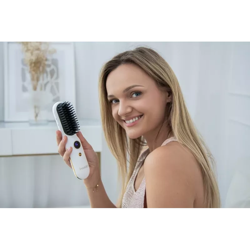 Innogio Gioperfect escova alisadora de cabelo em cerâmica Gio-742