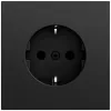 GIRA 418874 tomada SCHUKO System 70 preto