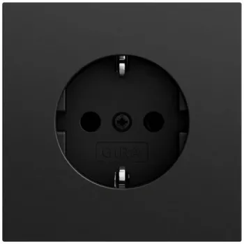 GIRA 418874 tomada SCHUKO System 70 preto