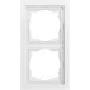 GIRA 0212705 Moldura 2 módulos, plana, Gira F200, branco puro