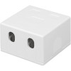 Techly 366310 Caixa de superfície para 2 módulos Keystone RJ45 ou RJ11/12