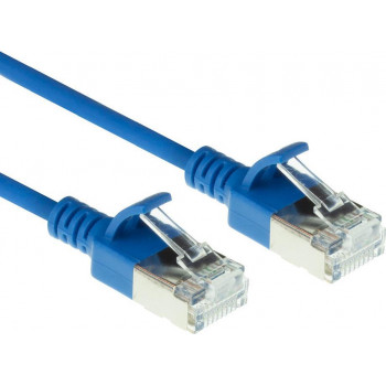 Cabo de rede Cat6a U/FTP RJ45 snagless, 3 m, azul, LSZH