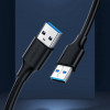 Cabo USB 2.0 Ugreen US102 macho para macho, 0,5 m, preto