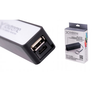 Powerbank Esperanza Quark 2000 mAh, preto