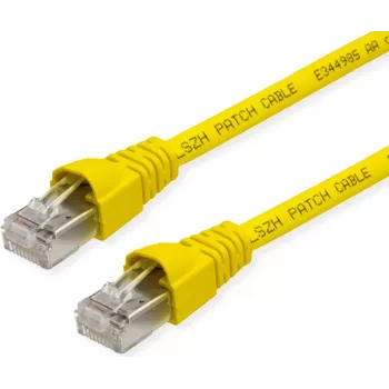 Telegärtner Cabo de patch Cat6a S/FTP, 3,5 m, amarelo
