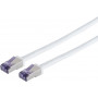 Shiverpeaks Cabo de patch flexível Cat6a S/FTP RJ45, 7,5 m, branco