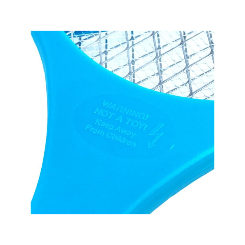 LUMIO Raquete elétrica mata-moscas (MKE007), 2xAA, azul