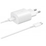 Samsung Adaptador de viagem TA800 com cabo USB-C para USB-C, branco