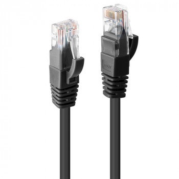 Lindy Cabo de patch Cat6 U/UTP RJ45, 7,5 m, preto