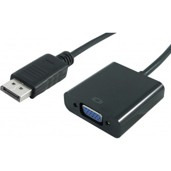 Secomp Cabo adaptador DisplayPort para VGA, ficha DP para conector fêmea VGA (11.55.3201)
