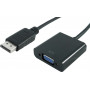 Secomp Cabo adaptador DisplayPort para VGA, ficha DP para conector fêmea VGA (11.55.3201)