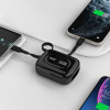 Dudao K32 Powerbank 22,5 W 10000 mAh com cabo USB-C/Lightning integrado – preto