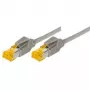 Tecline Cabo de rede Cat6a S/FTP RJ45, 2 m, cinzento, LSZH