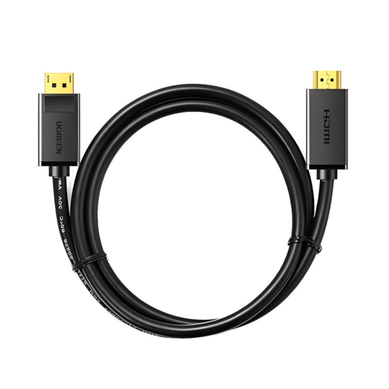 Ugreen Cabo DisplayPort para HDMI, 3 m, 4K, preto
