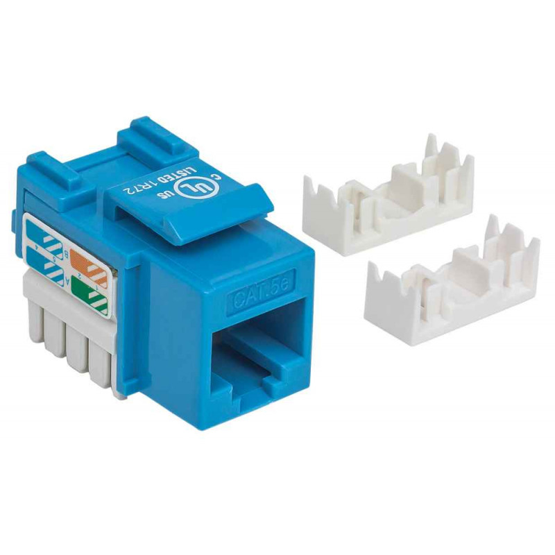 Intellinet 210546 Módulo Keystone RJ45 UTP Cat5e, Punch-Down, azul