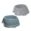 Comedouro Break 2 para animais de estimação Stefanplast 0,6 l, 19x19x7 cm, sortido cinzento/azul
