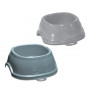 Comedouro Break 2 para animais de estimação Stefanplast 0,6 l, 19x19x7 cm, sortido cinzento/azul