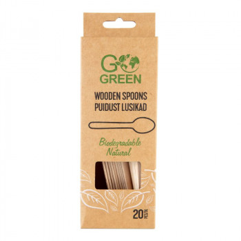 Gogreen Go Green colheres de madeira, 20 unid.