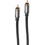 shiverpeaks BS20-40155 cabo de áudio Cinch, ficha RCA – ficha RCA, contactos dourados, 1,5 m, preto