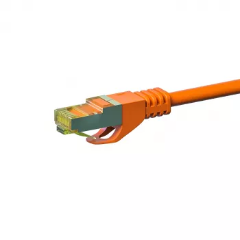 DSIT cabo de rede Cat7 S/FTP RJ45, 1,5 m, laranja